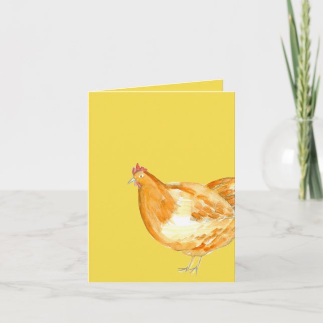 Chicken Hen Yellow Thank You (Front)