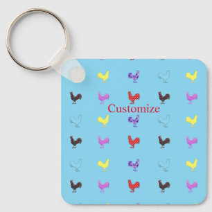 Chicken Hens  Thunder_Cove  Keychain