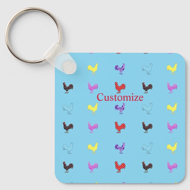 Chicken Hens  Thunder_Cove  Keychain (Front)