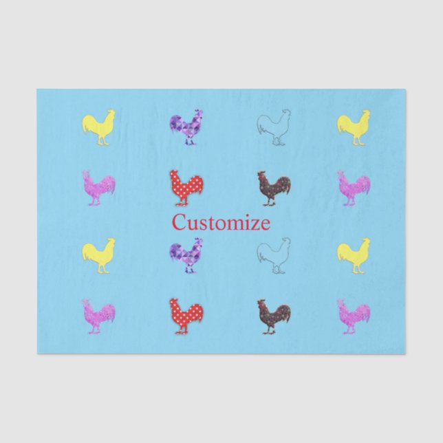 Chicken Hens  Thunder_Cove Tissue Paper (Front)