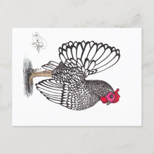 CHICKEN HOLIDAY POSTCARD