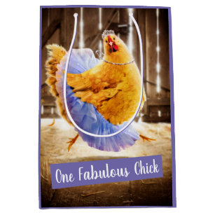 Chicken in a Tutu Medium Gift Bag