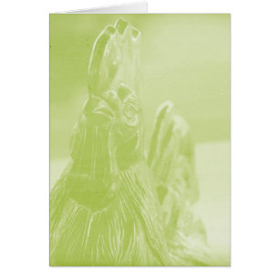 Chicken in Green Tint All Occasions Greeting Card