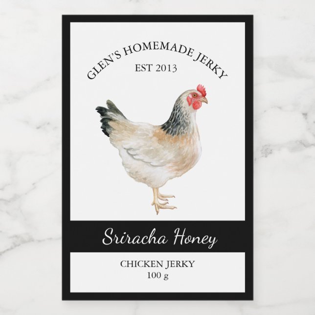 Chicken Jerky Label (Single Label)