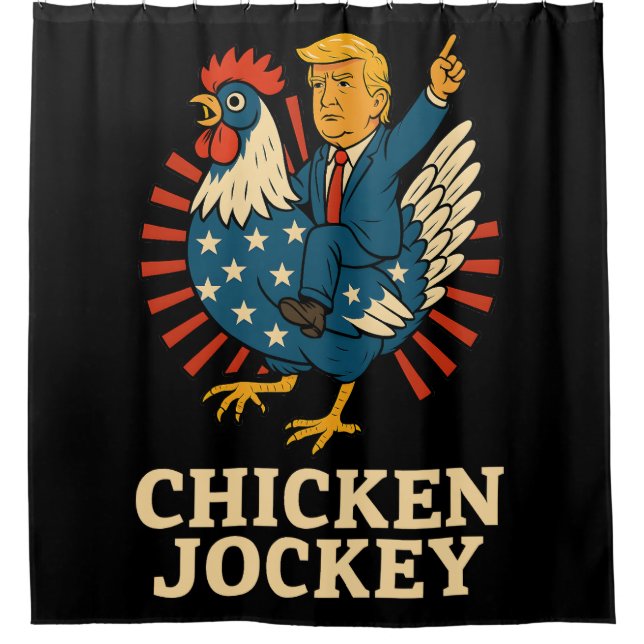 Chicken Jockey Trump Funny Meme (Front)