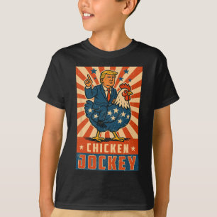 Chicken Jockey Trump Funny Meme 10  T-Shirt