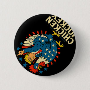 Chicken Jockey Trump Funny Meme 1 2 Inch Round Button