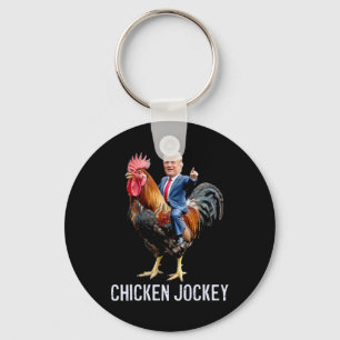 Chicken Jockey Trump Funny Meme 1  Keychain