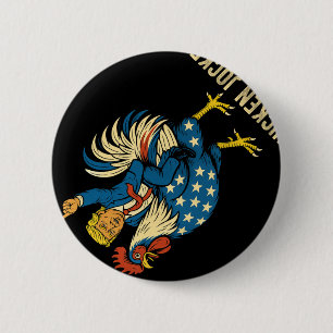 Chicken Jockey Trump Funny Meme 2 Inch Round Button