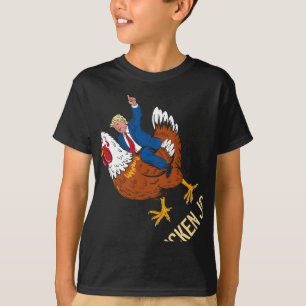 Chicken Jockey Trump Funny Meme 2  T-Shirt