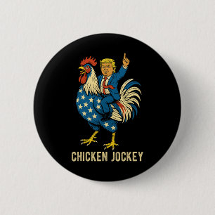 Chicken Jockey Trump Funny Meme 7 2 Inch Round Button