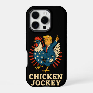 Chicken Jockey Trump Funny Meme iPhone 16 Pro Case