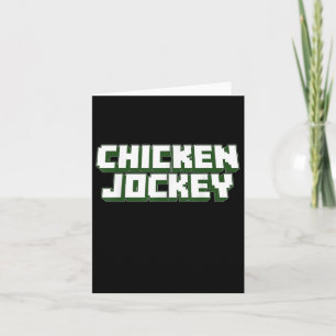 Chicken Jockey Video Game Viral Gamer Meme Costume Card