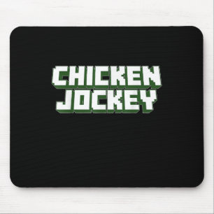 Chicken Jockey Video Game Viral Gamer Meme Costume Mouse Pad