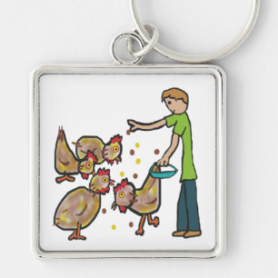 Chicken Keeping Keychain