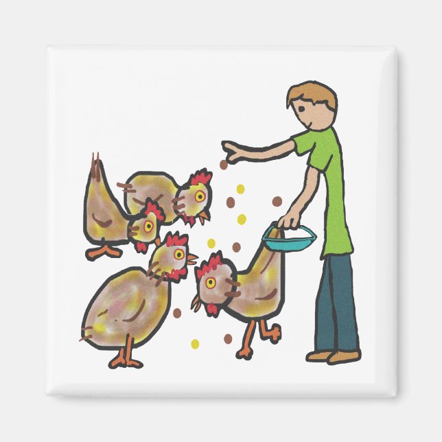 Chicken Keeping Magnet (Front)