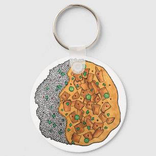 Chicken Korma Qorma Indian Food Cuisine Foodie Keychain
