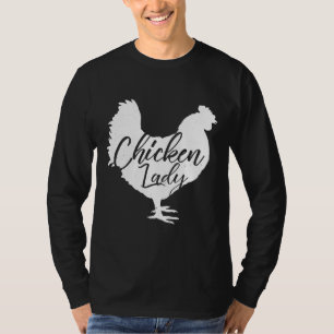 Chicken Lady for Women White   T-Shirt