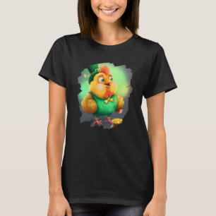 Chicken Leprechaun St Patricks Day Chicken T-Shirt