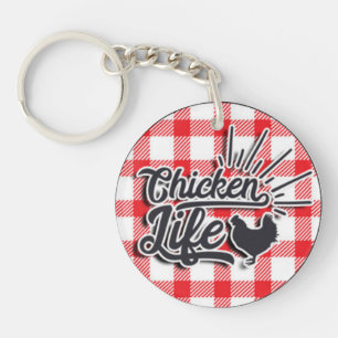 Chicken Life Keychain