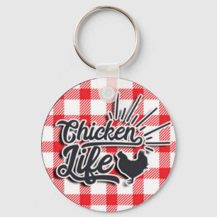 Chicken Life Keychain