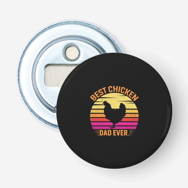 Chicken Lover | Best Chicken Dad Ever Bottle Opener (Front)