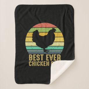 Chicken Lover   Best Ever Chicken Dad Sherpa Blanket