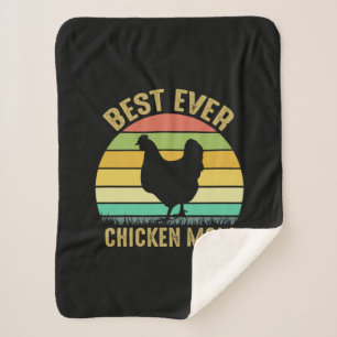 Chicken Lover   Best Ever Chicken Mom Sherpa Blanket