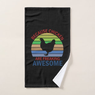 Chicken Lover Chicken Are Freaking Awesome Hand Towel
