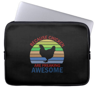 Chicken Lover Chicken Are Freaking Awesome Laptop Sleeve