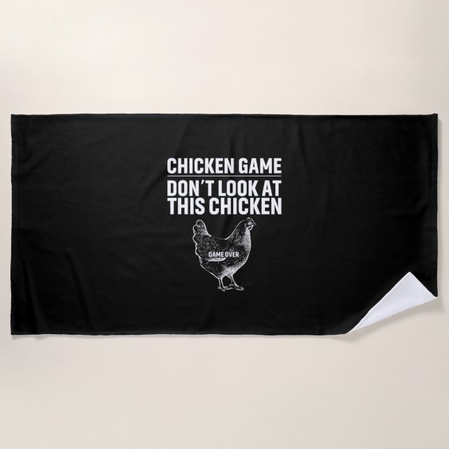 Chicken Lover | Chicken Game Beach Towel (Front)