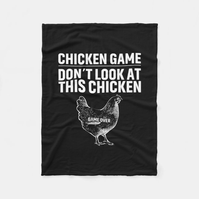 Chicken Lover | Chicken Game Fleece Blanket (Front)