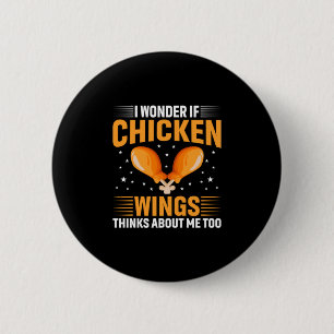 Chicken Lover Chicken Wing 2 Inch Round Button