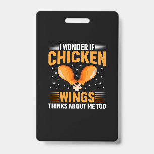 Chicken Lover Chicken Wing Badge
