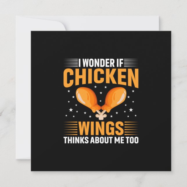 Chicken Lover | Chicken Wing Invitation (Front)