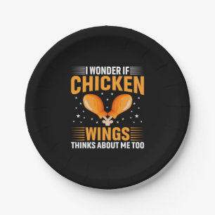 Chicken Lover Chicken Wing Paper Plate