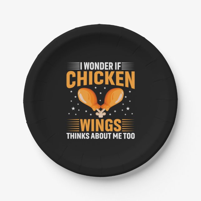 Chicken Lover | Chicken Wing Paper Plate (Front)