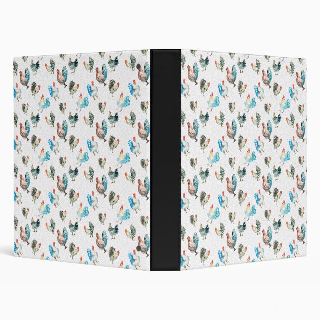 Chicken Lover Country Hens Binder (Background)