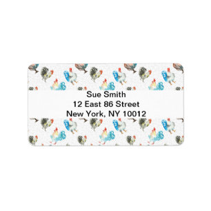 Chicken Lover Country Hens Label