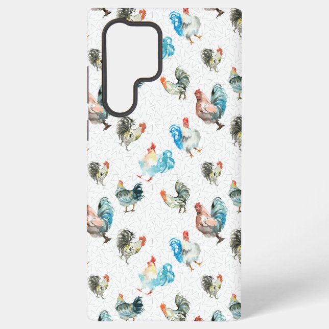 Chicken Lover Country Hens Samsung Galaxy S22 Ultra Case (Back)
