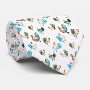 Chicken Lover Country Hens Tie