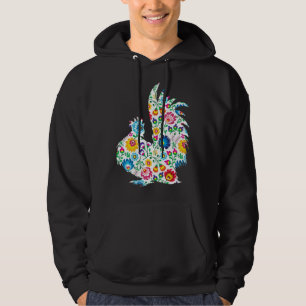 Chicken Lover Floral Silkie Hen Hoodie