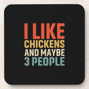 Chicken Lover I Like Chickens Coaster