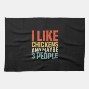 Chicken Lover I Like Chickens Kitchen Towel