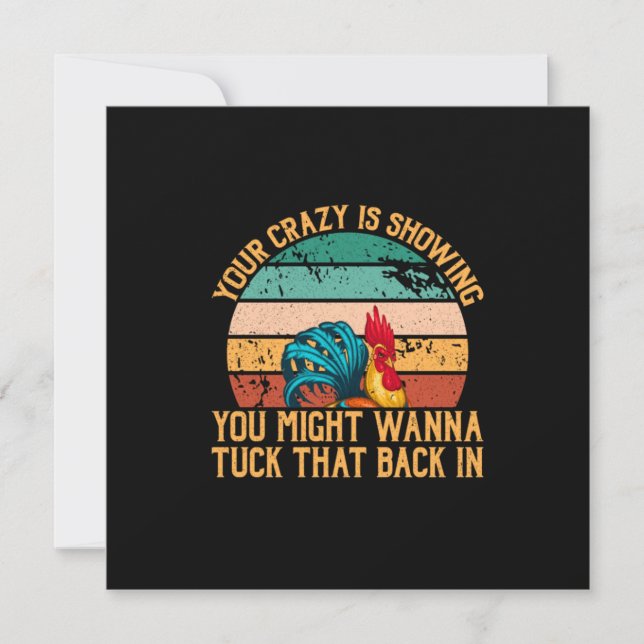 Chicken Lover | You Might Wanna Tuck Invitation (Front)