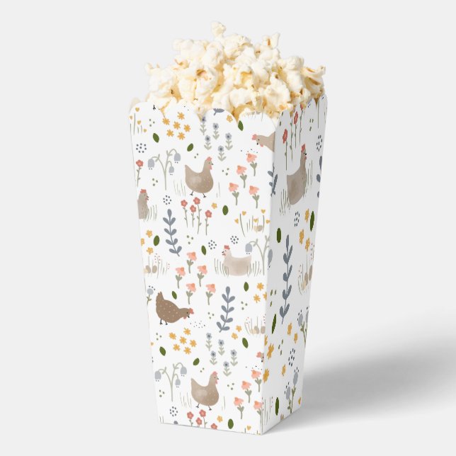 Chicken Lovers Baby Shower Birthday Party Favor Box (Popped)