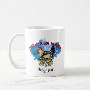 Chicken Mama Rustic Personalized  Coffee Mug