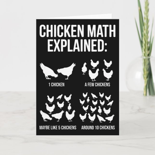 Chicken Math Explained, Chicken Owner  Card (Front)