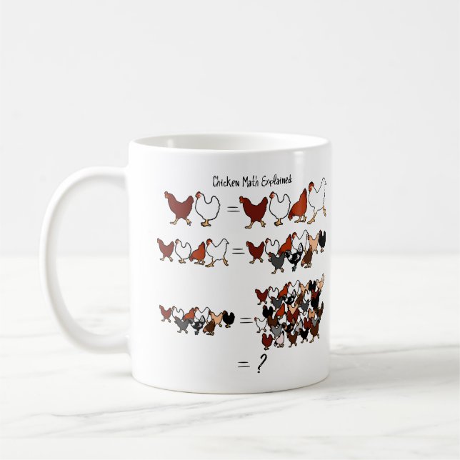 Chicken Math Mug (Left)