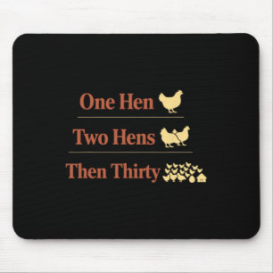 Chicken Math Too Many Chickens Ckyard Poultry Humo Mouse Pad